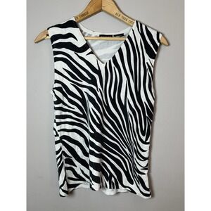George Size XS Tanktop‎ no tags Zebra pattern